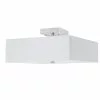 Dainolite 14.25-in Satin Chrome/White 3-Light Semi-Flush Mount Light -Dainolite Sales 331052072 MainImage 001