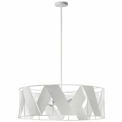 Dainolite Cardano 4-Light White Transitional Chandelier