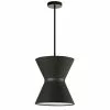 Dainolite Caterine 12-in Black 1-Light Transitional Pendant Light -Dainolite Sales 331052092 MainImage 001
