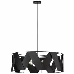 Dainolite Cardano 4-Light Black Transitional Chandelier