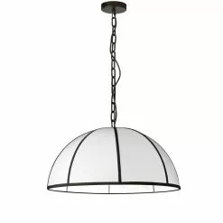 Dainolite Portobello 26-in Black 1-Light Modern/Contemporary Kitchen Island Light