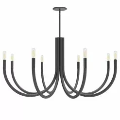 Dainolite Wand 8-Light Black Modern/Contemporary Chandelier