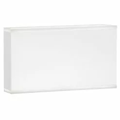 Dainolite Emery 10-in 2-Light White Modern/Contemporary Wall Sconce