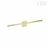 Dainolite Arandel 1-Light Aged Brass Modern Vanity Light