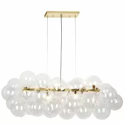 Dainolite Comet 10-Light Aged Brass Modern/Contemporary Chandelier
