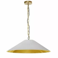 Dainolite Presley 32-in White 1-Light Transitional Kitchen Island Light