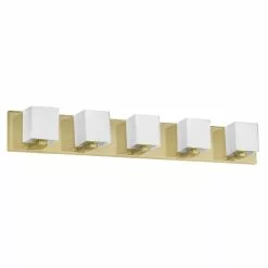 Dainolite Verona 5-Light Brass Modern/Contemporary Vanity Light