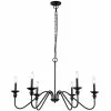 Dainolite Clara 6-Light Black Traditional Chandelier 2 Dainolite Clara 6-Light Black Traditional Chandelier -Dainolite Sales 331052160 MainImage 001