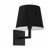Dainolite Whitney 8.5-in 1-Light Black Modern/Contemporary Wall Sconce -Dainolite Sales 331052174 MainImage 001