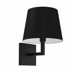 Dainolite Whitney 8.5-in 1-Light Black Modern/Contemporary Wall Sconce