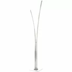Dainolite Vincent 65.25-in Silver Floor Lamp