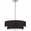 Dainolite Everly 20-in Polished Chrome 4-Light Transitional Pendant Light