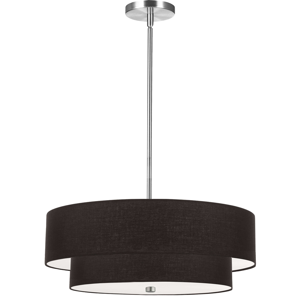 Dainolite Everly 20-in Polished Chrome 4-Light Transitional Pendant Light 3 Dainolite Everly 20-in Polished Chrome 4-Light Transitional Pendant Light