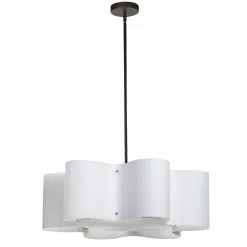 Dainolite Zulu 24-in White 3-Light Modern/Contemporary Kitchen Island Light