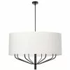Dainolite Eleanor 8-Light Matte Black And White Modern/Contemporary Chandelier -Dainolite Sales 331052216 MainImage 001