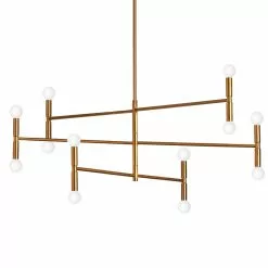 Dainolite Ava 12-Light Vintage Bronze Modern/Contemporary Chandelier