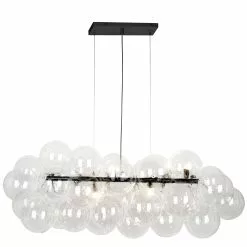 Dainolite Comet 10-Light Black Modern/Contemporary Chandelier
